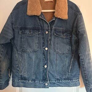 Anthropologie Tan Sherpa Jacket